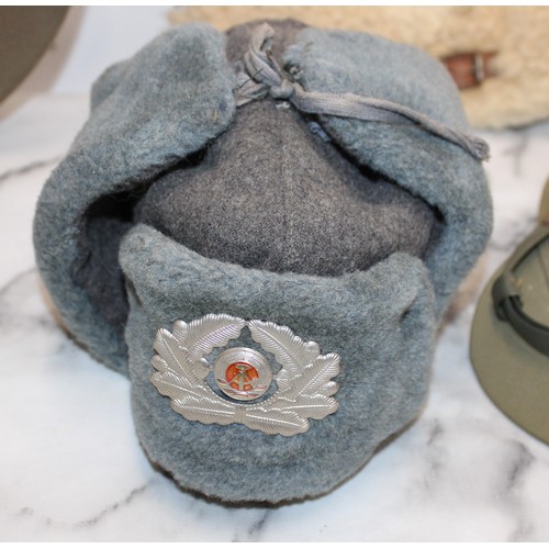 306 - Selection Of Military & Other Hats Various Conditions