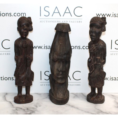 13 - Wooden Carved Figures
Height Of Tallest 45cm