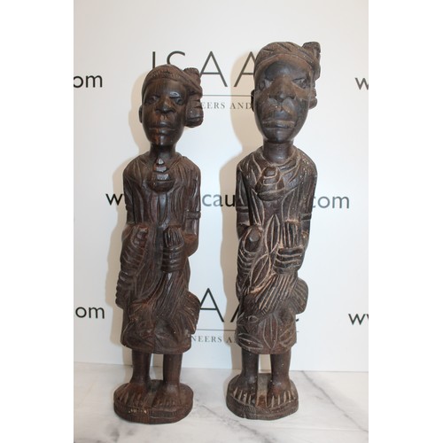 13 - Wooden Carved Figures
Height Of Tallest 45cm...