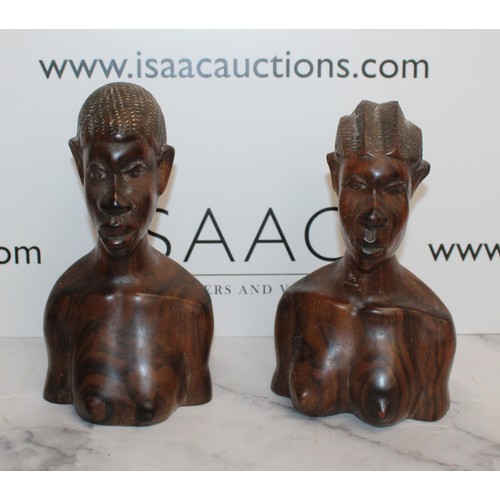 15 - Wooden Carved Busts
Height 25cm