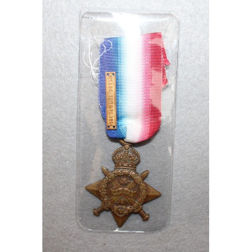 355 - WWI 1914 Star Medal 8166 PTE L. DARWALL. R.A.M.C.

Replacement Bar Included