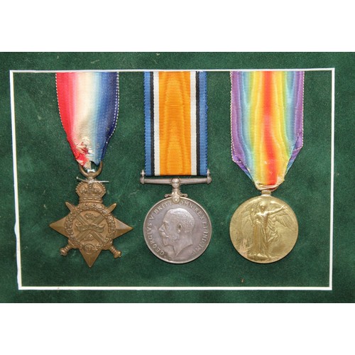 356 - Framed No Glass 2421 PTE S P. SPRINGATE 9/LOND R. Medals, Pictures Etc 37cm x 73cm