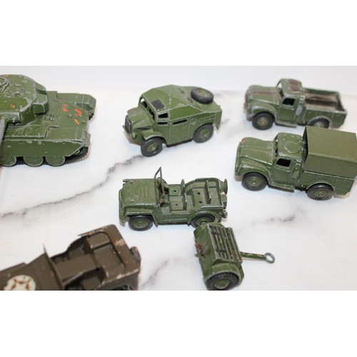 820 - Selection Of Collectable Army Vehicles Etc Inc- DINKY TOYS/LONE STAR/MINIC-TOYS/DINKY SUPER TOYS...