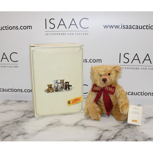 821 - A Collectable Boxed Steiff Teddy Bear H:31cm...