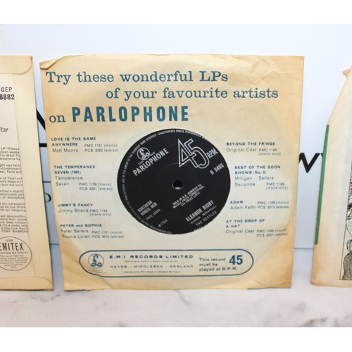 2 - 4 x BEATLES 45 Vinyl Records Inc-Strawberry Fields Forever & Penny Lane/She Loves You & I'll Get You... 