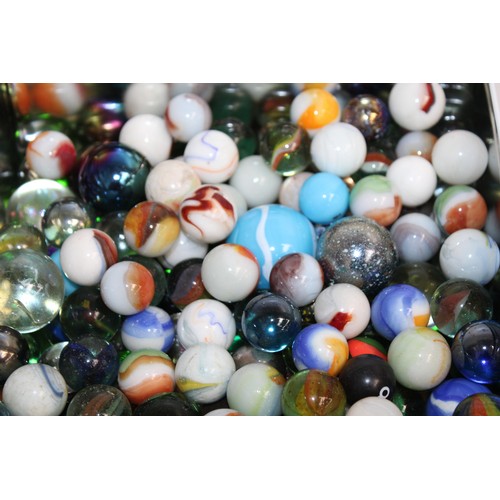 98 - A Large Quantity Of Marbles In Tins