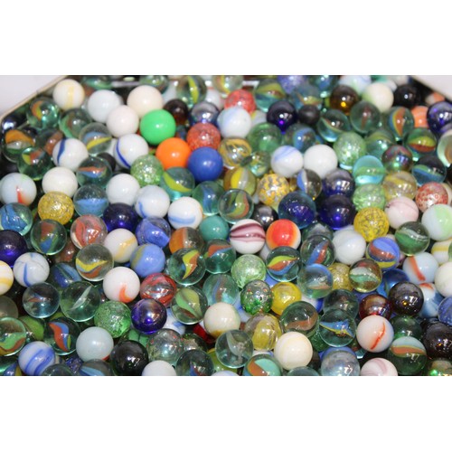 98 - A Large Quantity Of Marbles In Tins