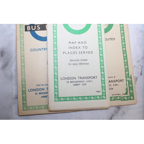 101 - Selection Of Coach Routes/Bus Maps/Rule Book/Country Buses/London Buses Maps,Routes