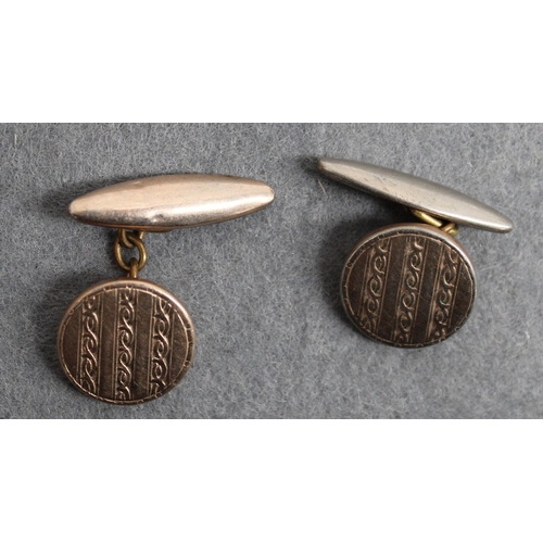 500 - Vintage Stamped Gilt Cufflinks