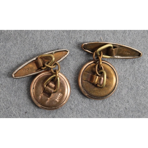 500 - Vintage Stamped Gilt Cufflinks