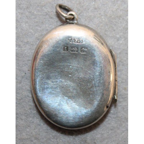 550 - Antique Silver Hallmarked Birmingham Belt Buckle Locket