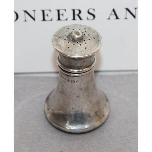 551 - Silver Hallmarked Birmingham Pepper Shaker Height-7cm