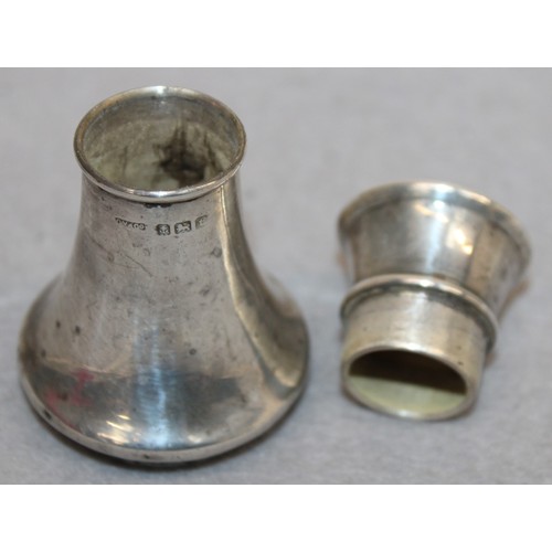 551 - Silver Hallmarked Birmingham Pepper Shaker Height-7cm