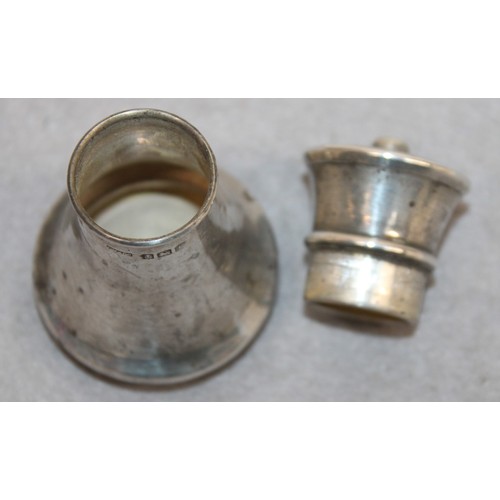 551 - Silver Hallmarked Birmingham Pepper Shaker Height-7cm