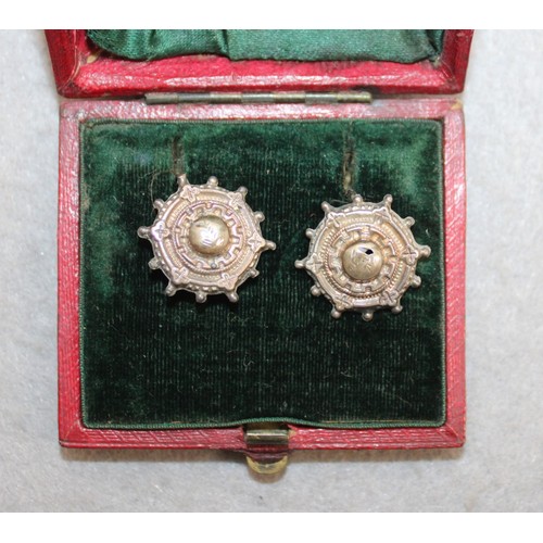 554 - Silver Hallmarked Birmingham Earrings In Box