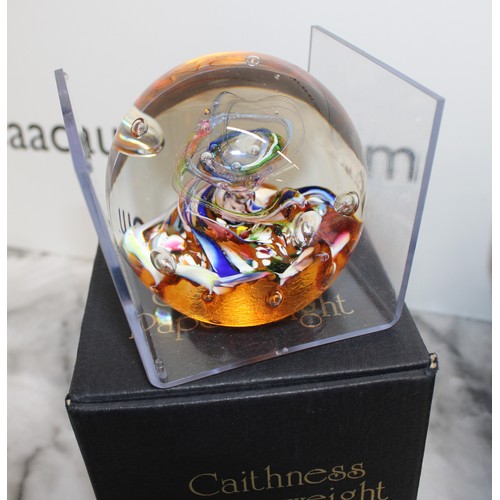 104 - 4 x Collectable Caithness Paperweights Three Boxed One Unboxed