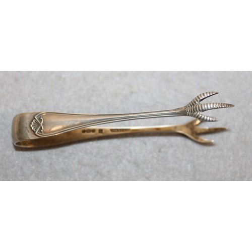 568 - Silver Hallmarked Sugar Tongs