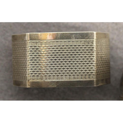 571 - Two Silver Hallmarked Birmingham Napkin Rings