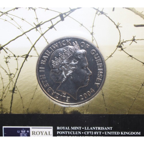 488 - 2 x Collectable Royal Mint £5 Commemorative Coin Packs (One Sealed) In Memory Of D- Day