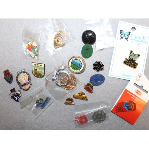 110 - Selection Of Collectable Badges/Buttons Etc