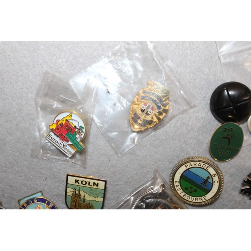 110 - Selection Of Collectable Badges/Buttons Etc