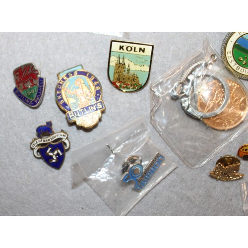 110 - Selection Of Collectable Badges/Buttons Etc