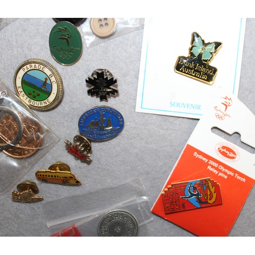 110 - Selection Of Collectable Badges/Buttons Etc