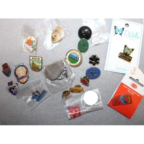 110 - Selection Of Collectable Badges/Buttons Etc