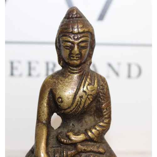 31 - Indian Bronze Shakyamuni Buddha Late 19th Century Height-9cm