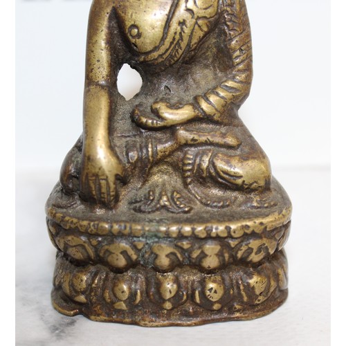 31 - Indian Bronze Shakyamuni Buddha Late 19th Century Height-9cm