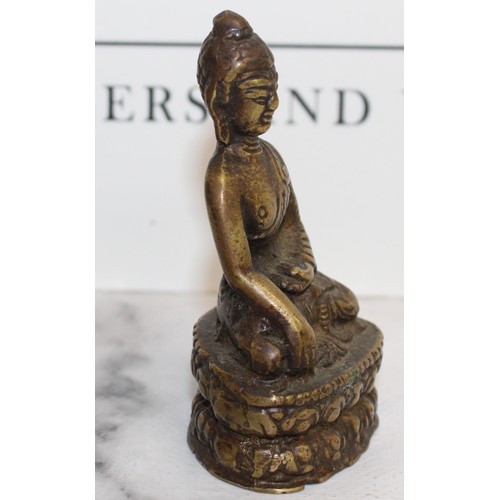 31 - Indian Bronze Shakyamuni Buddha Late 19th Century Height-9cm