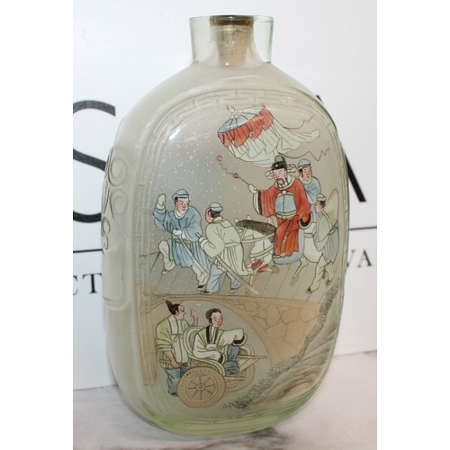 15 - 5 x Collectable Chinese Painted Snuff Bottles Tallest-16cm