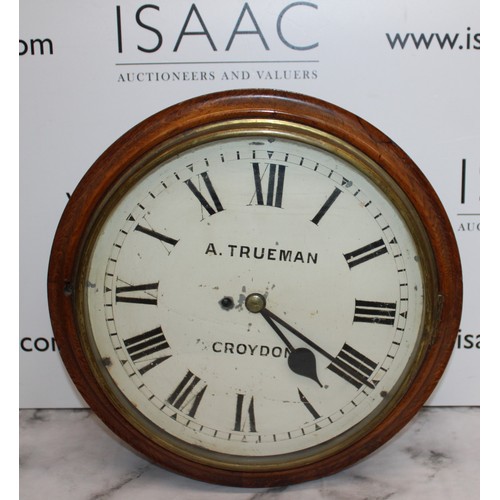 244 - A. TRUEMAN CROYDON CLOCK Camerer Kuss & Co Watch Manufacturers 42cm x 42cm Untested
No Key
COLLECTIO... 