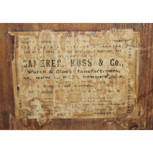 244 - A. TRUEMAN CROYDON CLOCK Camerer Kuss & Co Watch Manufacturers 42cm x 42cm Untested
No Key
COLLECTIO... 