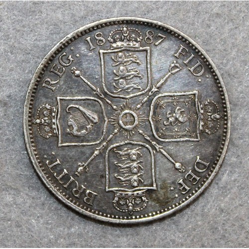 480 - 1887 Queen Victoria Florin