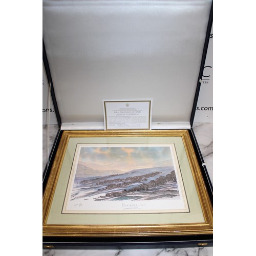 301 - Boxed GLENGAIRN, ABERDEENSHIRE. A LIMITED EDITION FRAMED LITHOGRAPH REPRODUCED FROM THE ORIGINAL WAT... 