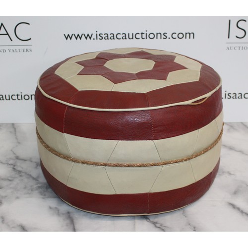 266 - Vintage Retro Leather Foot Pouffe/Stall
Dimensions 40cm x 40cm x24cm