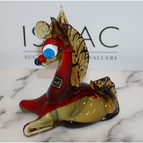 223 - Traditional Handmade Glass Horse Slight Damage To Ear Top As Shown In Pictures Height-20cm
COLLECTIO... 