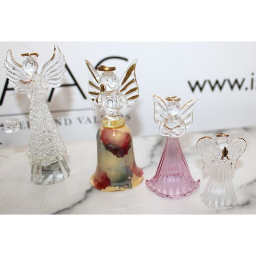 226 - Selection Of Glass Items Inc-Musical Globe /Angels/Snowman Tallest Globe 14cm
COLLECTION ONLY