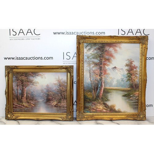 286 - 2 x Oil Paintings On canvas In A Decorative Gold Guilt Frame
Largest 60cm x 50cm
COLLECTION ONLY