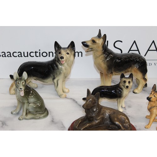 131 - A Collection Of German Shepard Figures Various Conditions
COLLECTION ONLY