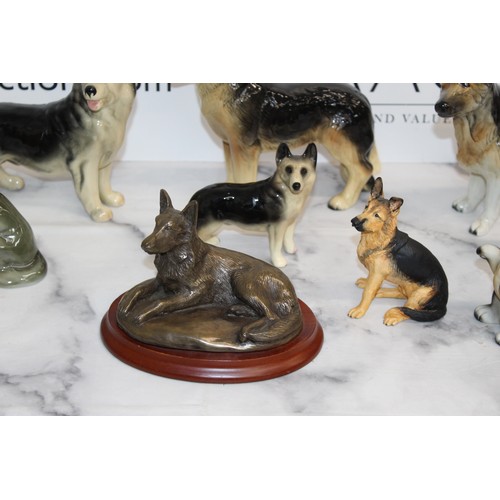 131 - A Collection Of German Shepard Figures Various Conditions
COLLECTION ONLY