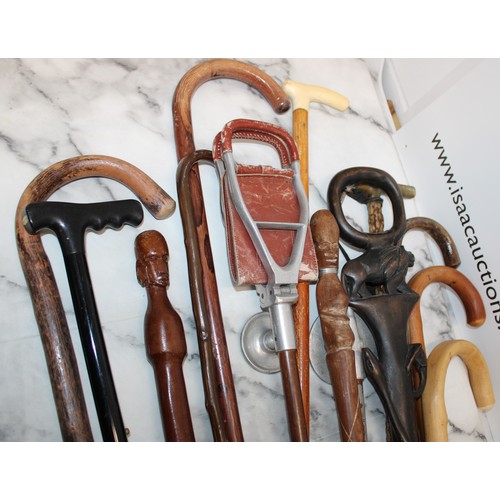 314 - Selection Of Walking Sticks Various Conditions & Lengths
Collection Only