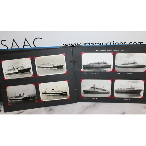 136 - Two Albums Containing Photographs of Passenger and Military Vessels