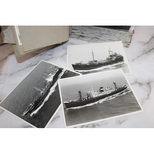 136 - Two Albums Containing Photographs of Passenger and Military Vessels