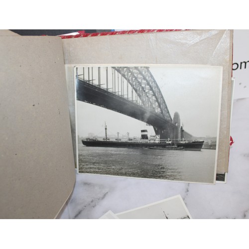 136 - Two Albums Containing Photographs of Passenger and Military Vessels