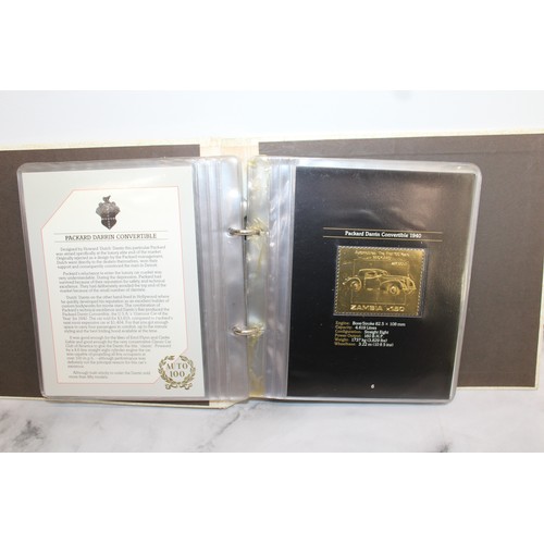 280 - AUTO 100 Limited Edition including 25 Embossed 22 Carat Gold Models - Produced by The Postal Adminis... 