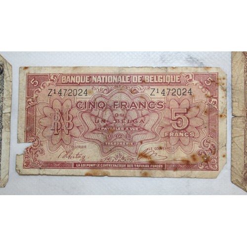 364 - A Selection Of Collectable Bank Notes Inc: German, Belgium, Italian Etc