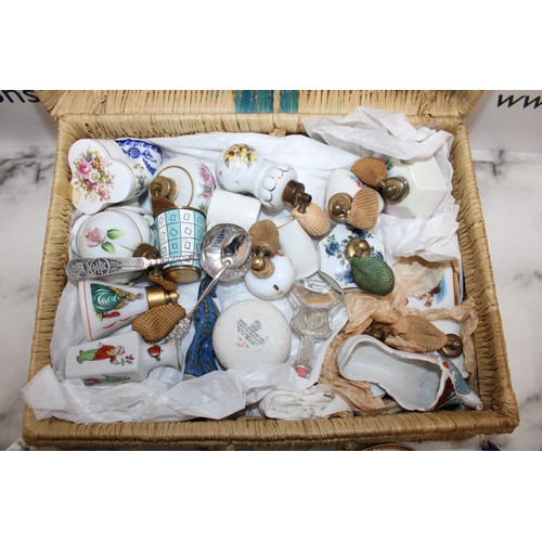 146 - Mixed Collectable Items In A Basket Various Conditions 
COLLECTION ONLY