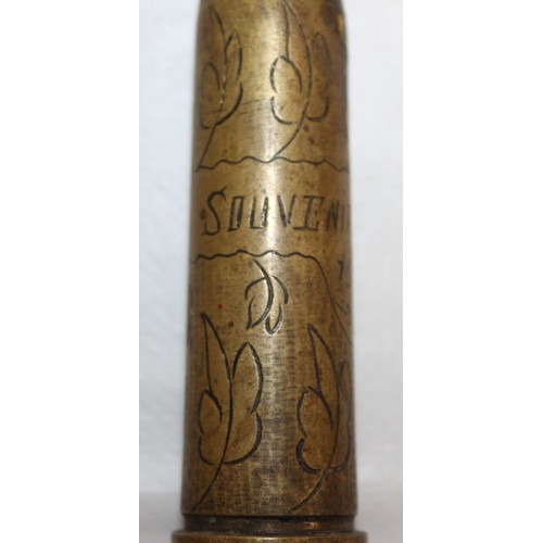 164 - Military Artillery Shells/Bullets And Trench Art Tallest 20cm